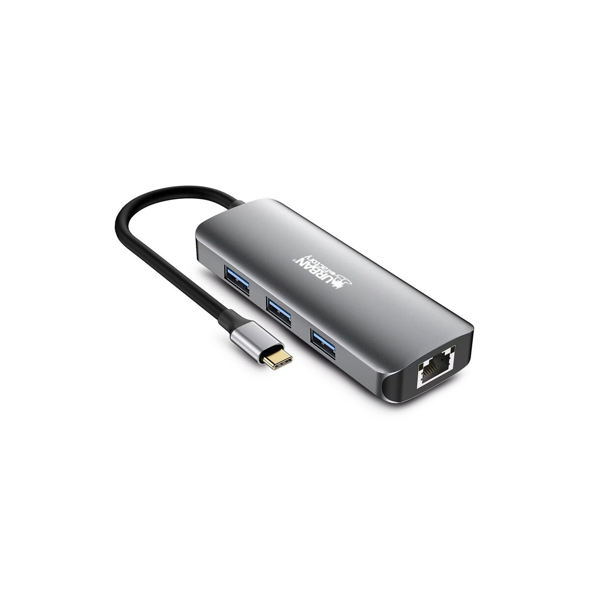 Hub USB-C Urban Factory MHC55UF Cinzento